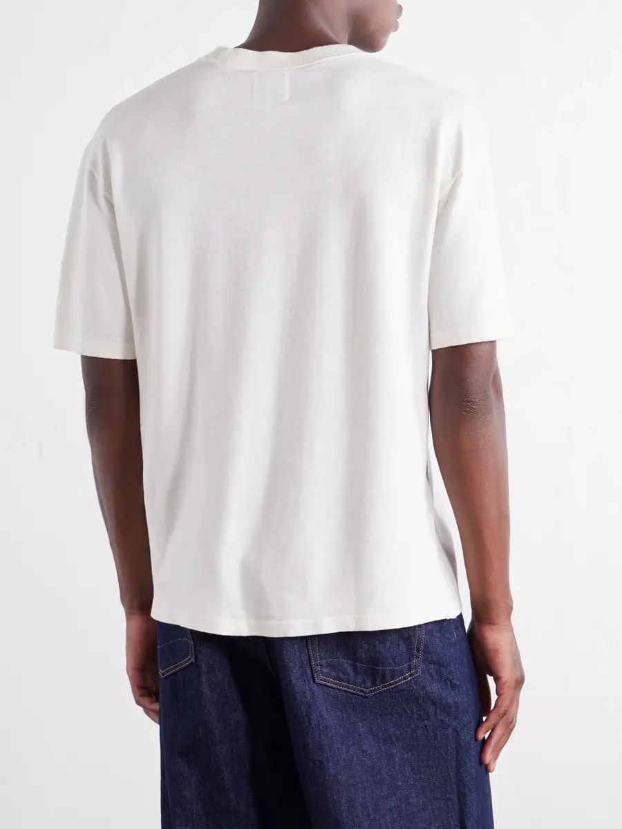 Drake's Linen and Cotton-Blend Jersey T-Shirt - Men | Thumbnail 4 Drake's Linen and Cotton-Blend Jersey T-Shirt - Men | Thumbnail 4