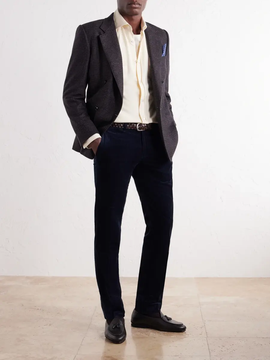 Rubinacci Modaluca Tapered Cotton-Corduroy Trousers - Men | Thumbnail 2 Rubinacci Modaluca Tapered Cotton-Corduroy Trousers - Men | Thumbnail 2