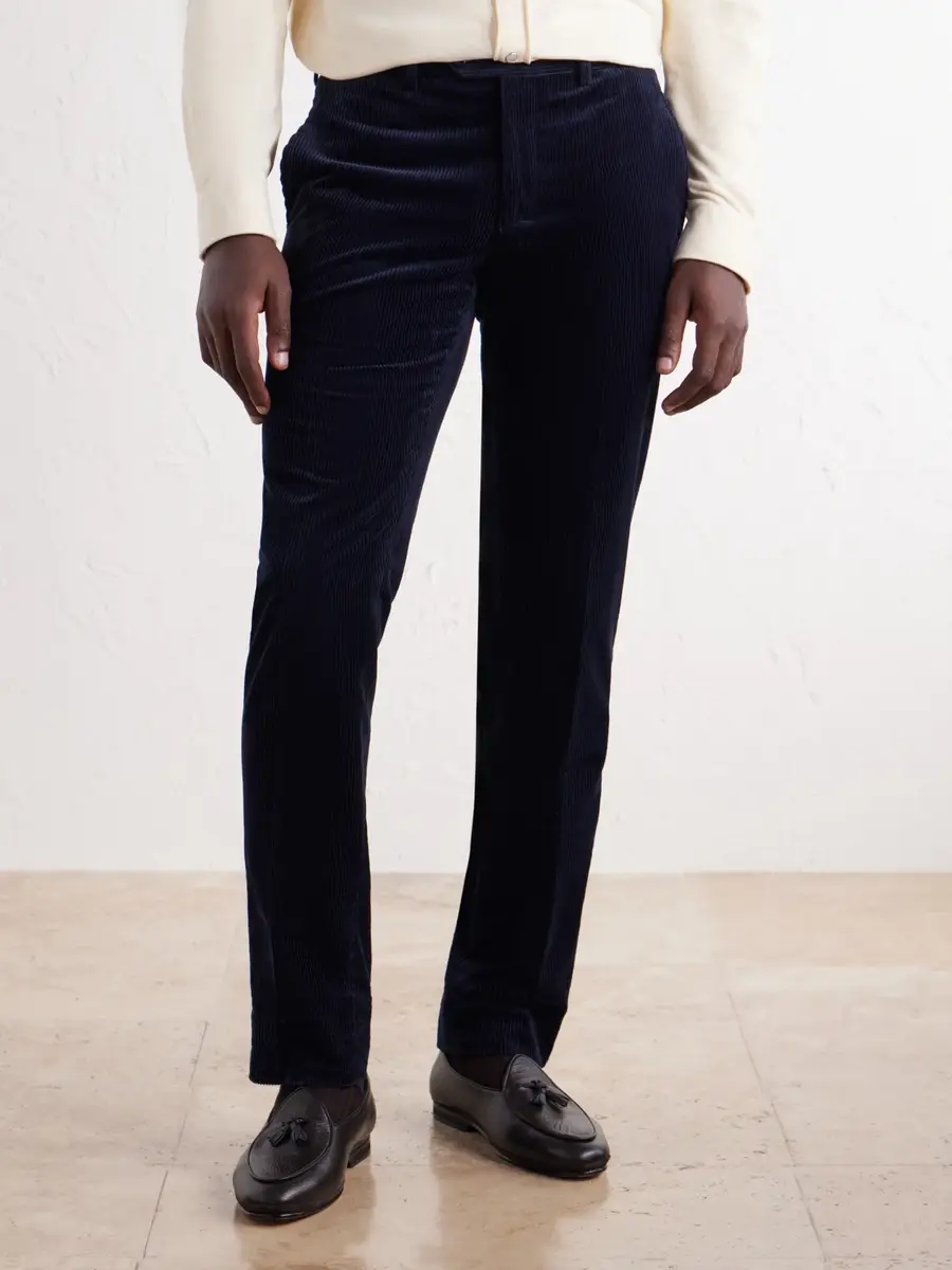 Rubinacci Modaluca Tapered Cotton-Corduroy Trousers - Men | Thumbnail 3 Rubinacci Modaluca Tapered Cotton-Corduroy Trousers - Men | Thumbnail 3