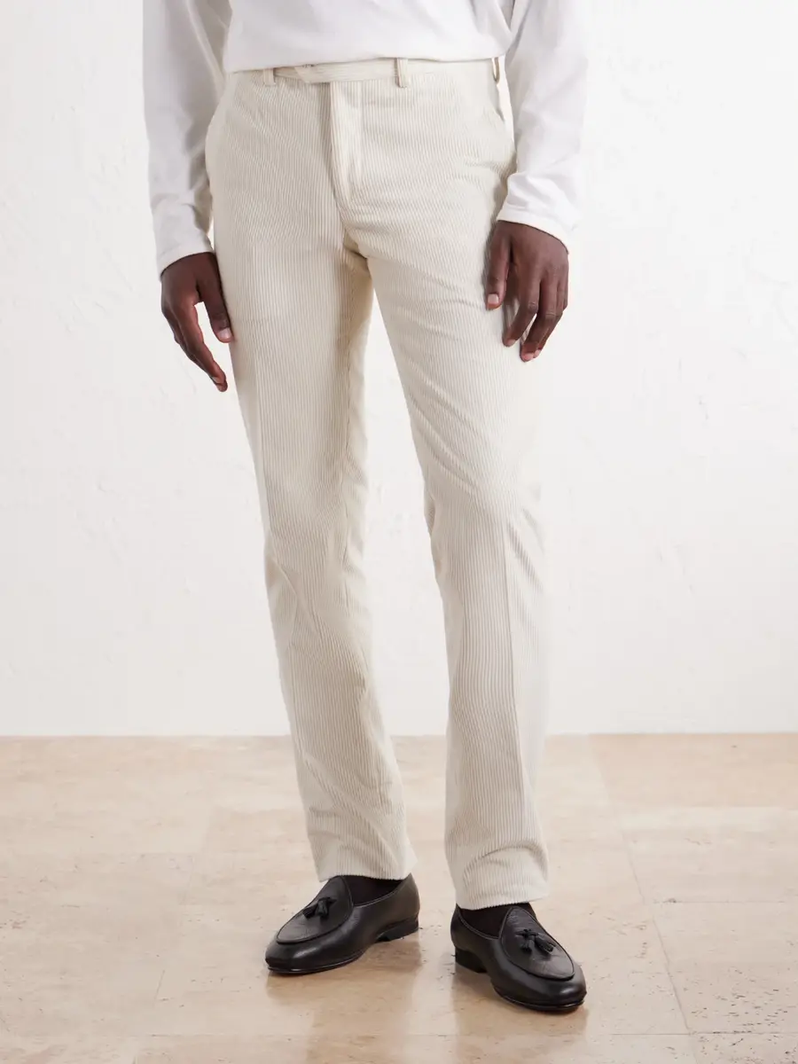 Rubinacci Modaluca Tapered Cotton-Corduroy Trousers - Men | Thumbnail 3 Rubinacci Modaluca Tapered Cotton-Corduroy Trousers - Men | Thumbnail 3