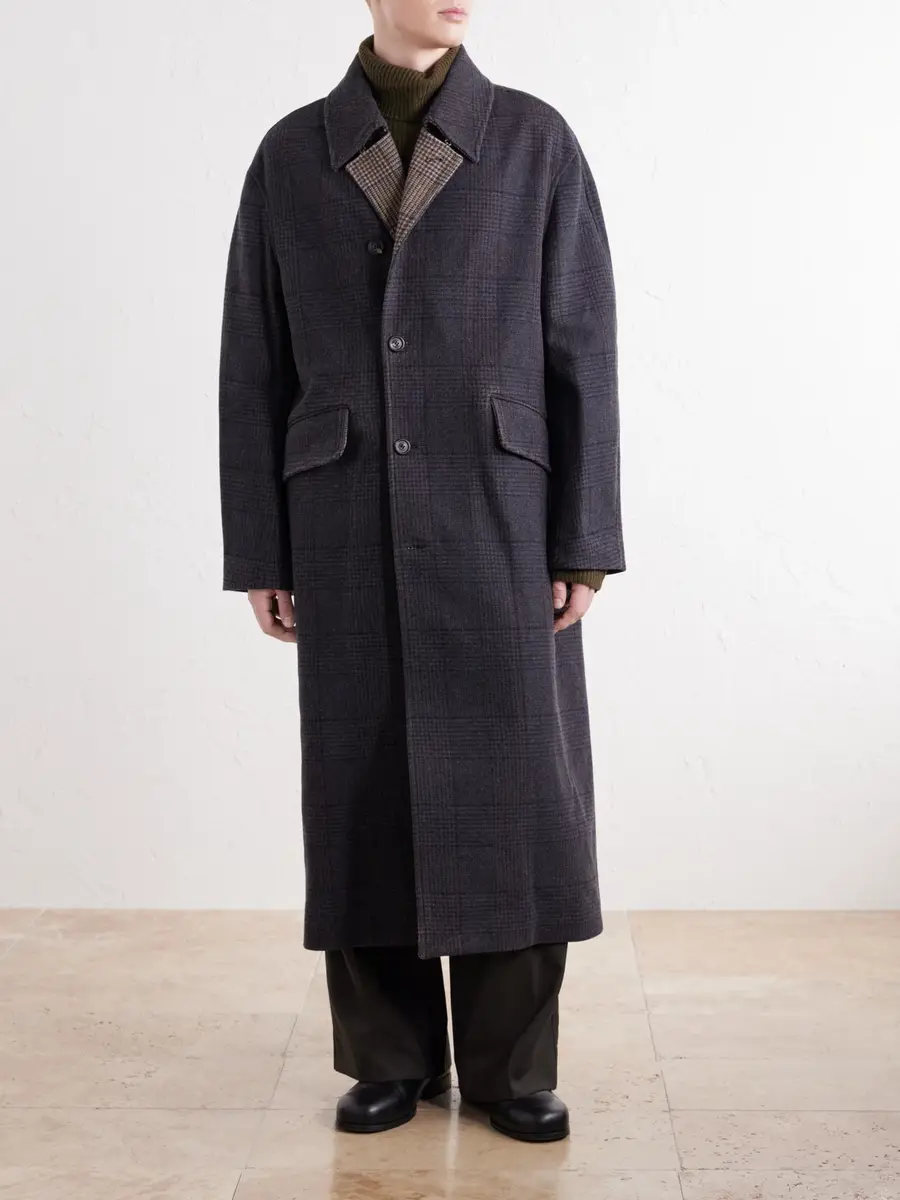 Our Legacy Collapse Prince of Wales Virgin Wool-Twill Coat - Men | Thumbnail 3
