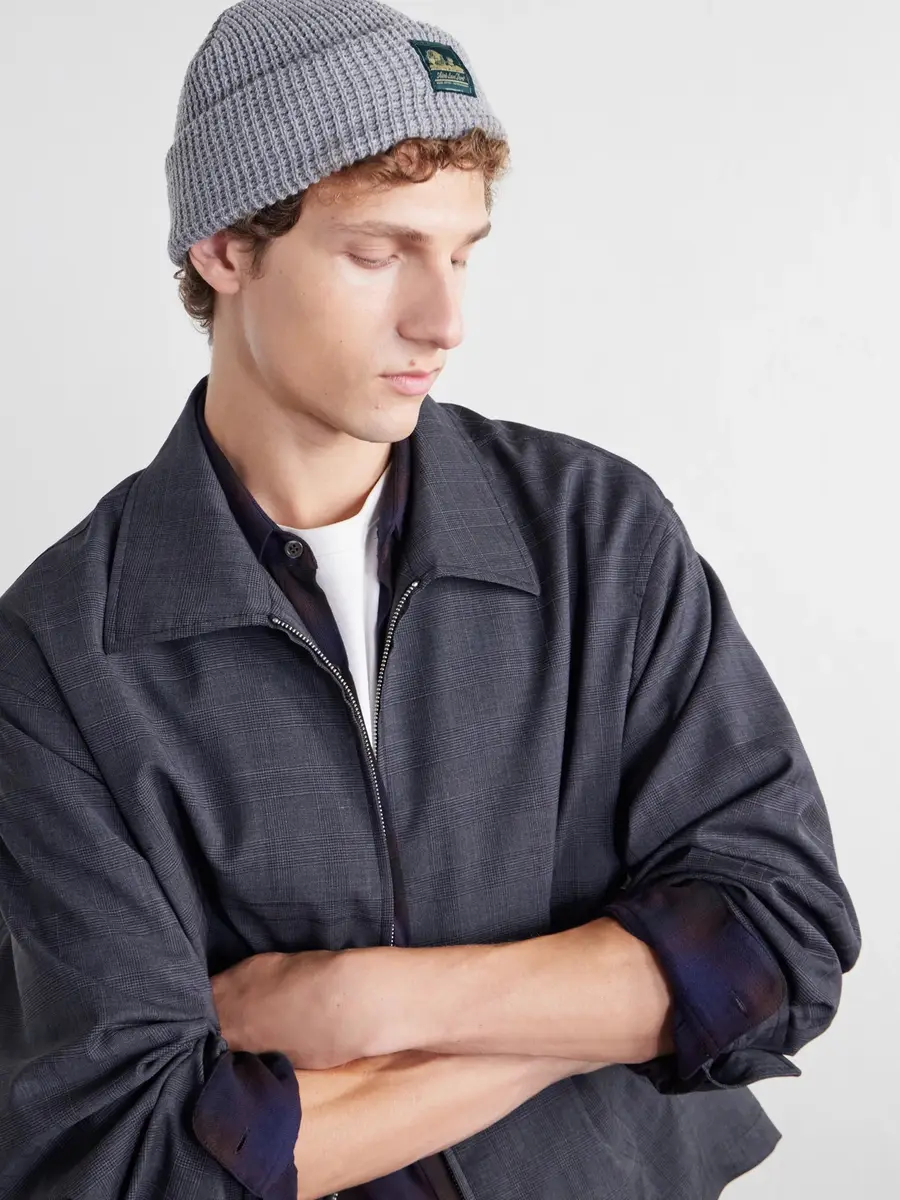 Aimé Leon Dore Logo-Appliquéd Waffle-Knit Beanie - Men | Thumbnail 3