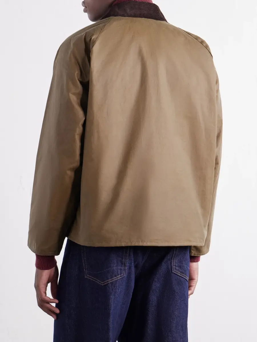 Barbour Transport Corduroy-Trimmed Waxed-Cotton Blouson Jacket - Men | Thumbnail 4 Barbour Transport Corduroy-Trimmed Waxed-Cotton Blouson Jacket - Men | Thumbnail 4