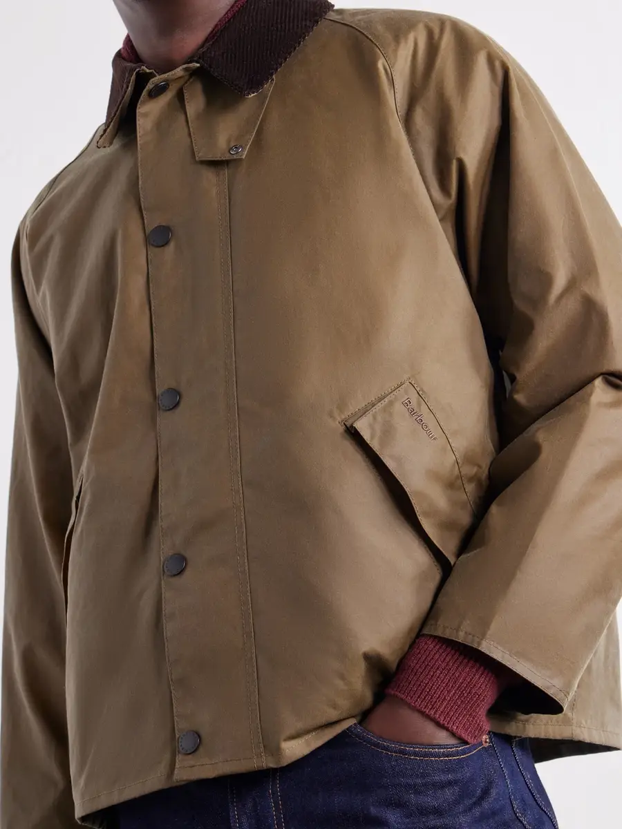 Barbour Transport Corduroy-Trimmed Waxed-Cotton Blouson Jacket - Men | Thumbnail 5 Barbour Transport Corduroy-Trimmed Waxed-Cotton Blouson Jacket - Men | Thumbnail 5