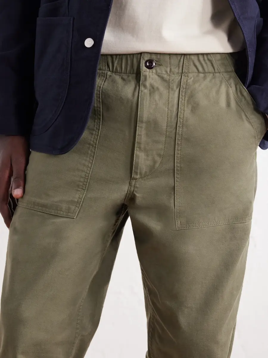 Drake's Straight-Leg Drawstring Cotton-Twill Trousers - Men | Thumbnail 5 Drake's Straight-Leg Drawstring Cotton-Twill Trousers - Men | Thumbnail 5