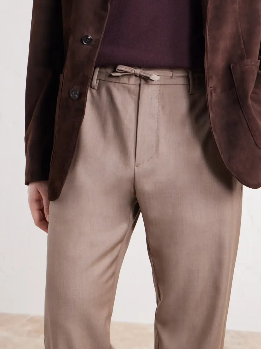 Canali Tapered Wool-Blend Gabardine Trousers - Men | Thumbnail 5 Canali Tapered Wool-Blend Gabardine Trousers - Men | Thumbnail 5
