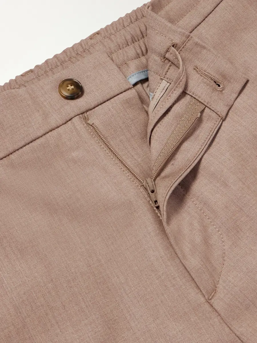 Canali Tapered Wool-Blend Gabardine Trousers - Men | Thumbnail 6 Canali Tapered Wool-Blend Gabardine Trousers - Men | Thumbnail 6