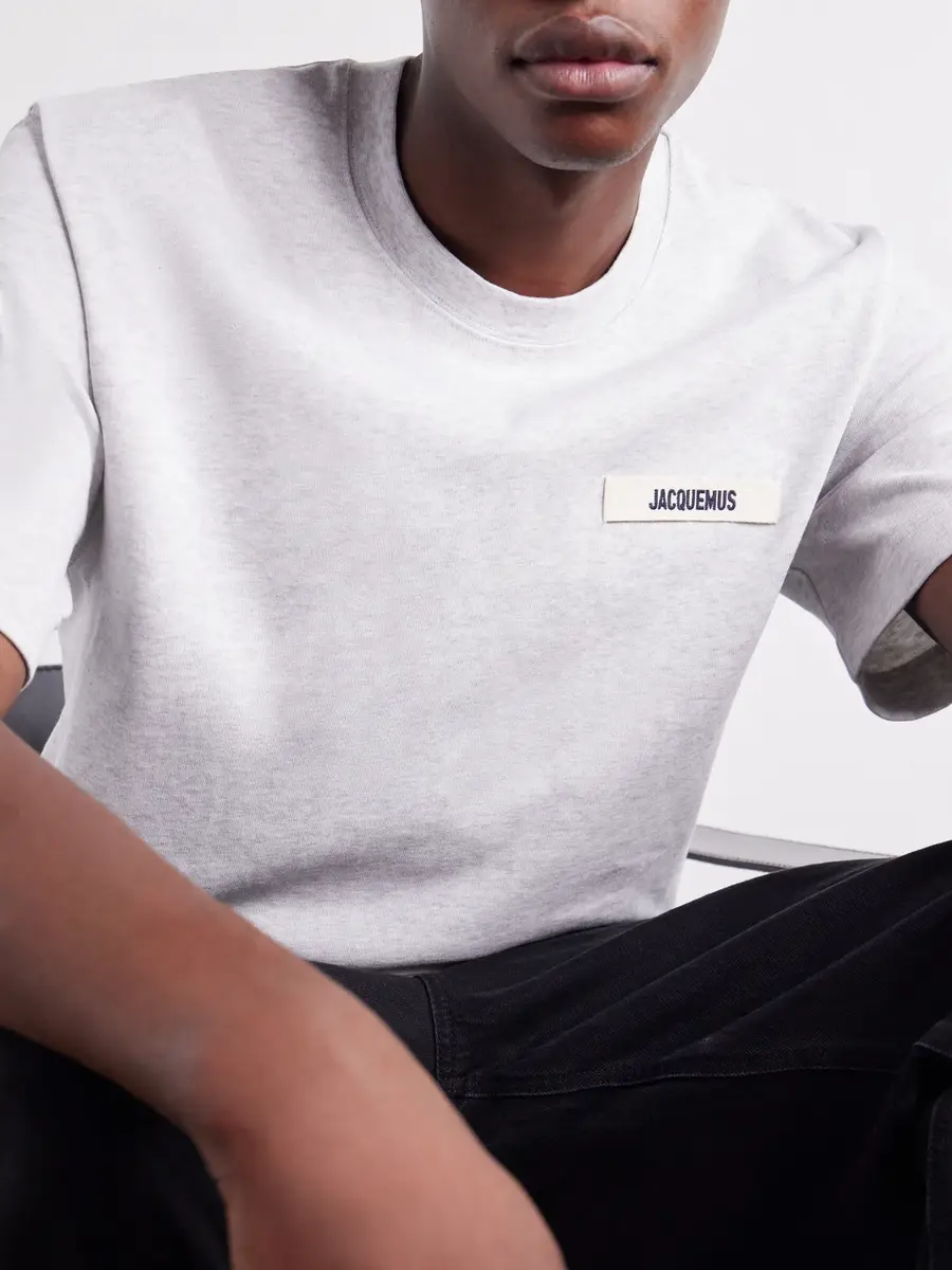 Jacquemus Logo-Appliquéd Cotton-Jersey T-Shirt - Men | Thumbnail 5 Jacquemus Logo-Appliquéd Cotton-Jersey T-Shirt - Men | Thumbnail 5