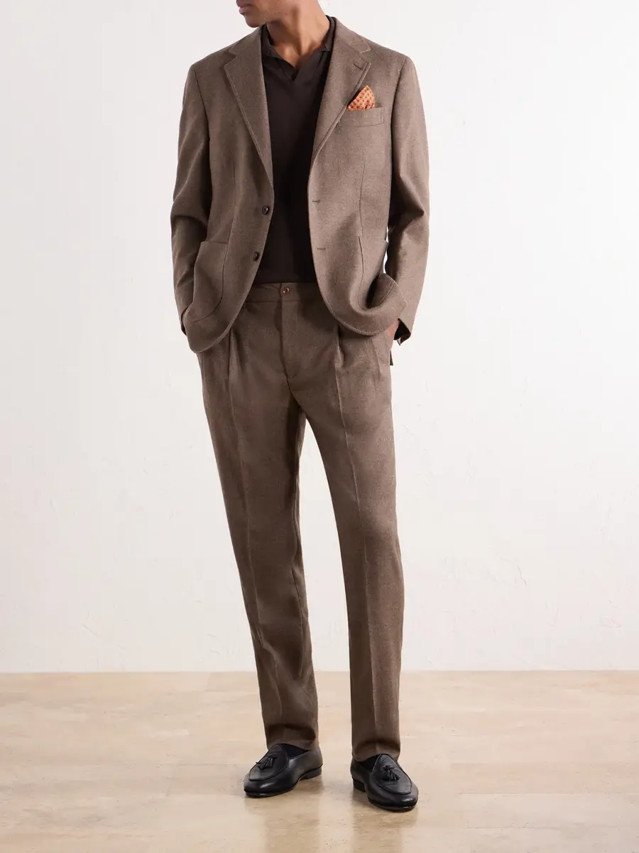 Rubinacci Virgin Wool-Flannel Suit Jacket - Men | Thumbnail 2 Rubinacci Virgin Wool-Flannel Suit Jacket - Men | Thumbnail 2