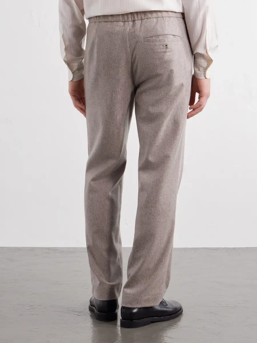 MR P. Straight-Leg Wool-Blend Flannel Trousers - Men | Thumbnail 4