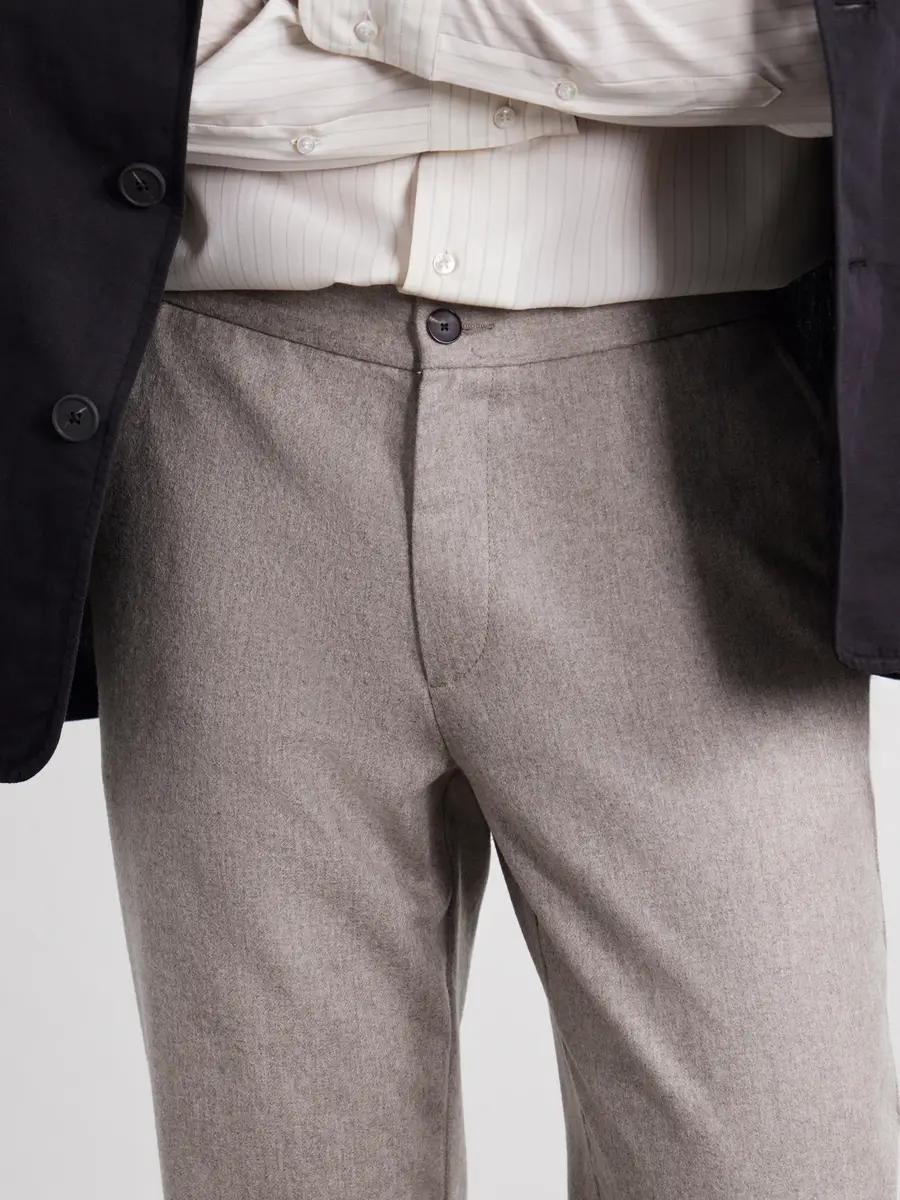 MR P. Straight-Leg Wool-Blend Flannel Trousers - Men | Thumbnail 5