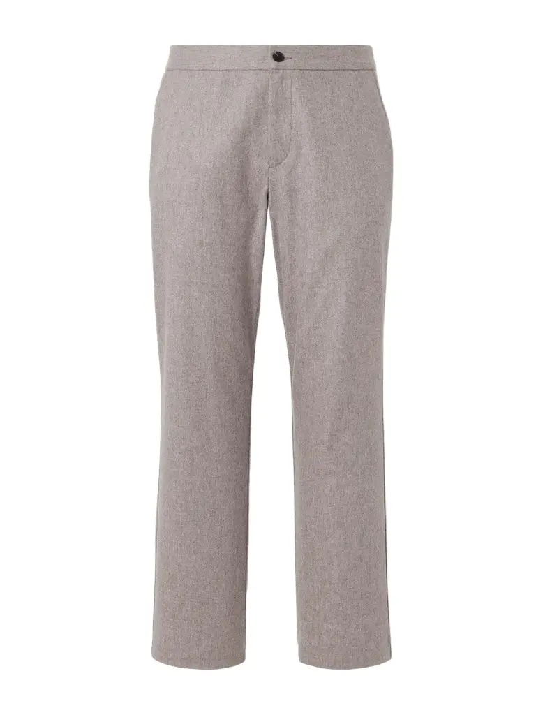 MR P. Straight-Leg Wool-Blend Flannel Trousers - Men