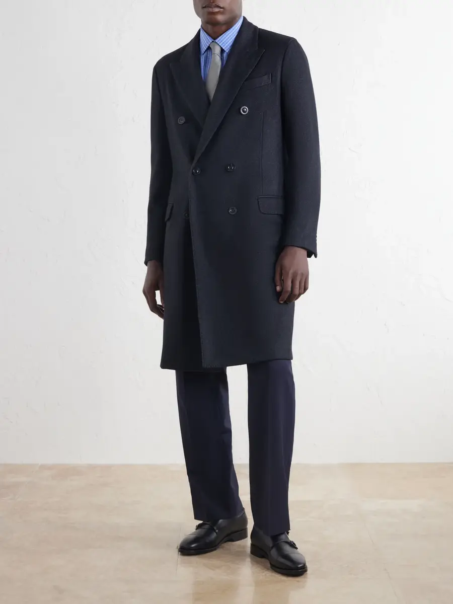 Boglioli Double-Breasted Wool-Blend Twill Coat - Men | Thumbnail 3