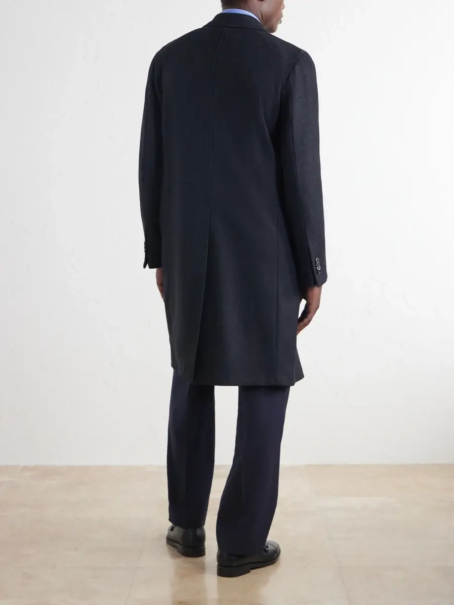 Boglioli Double-Breasted Wool-Blend Twill Coat - Men | Thumbnail 4