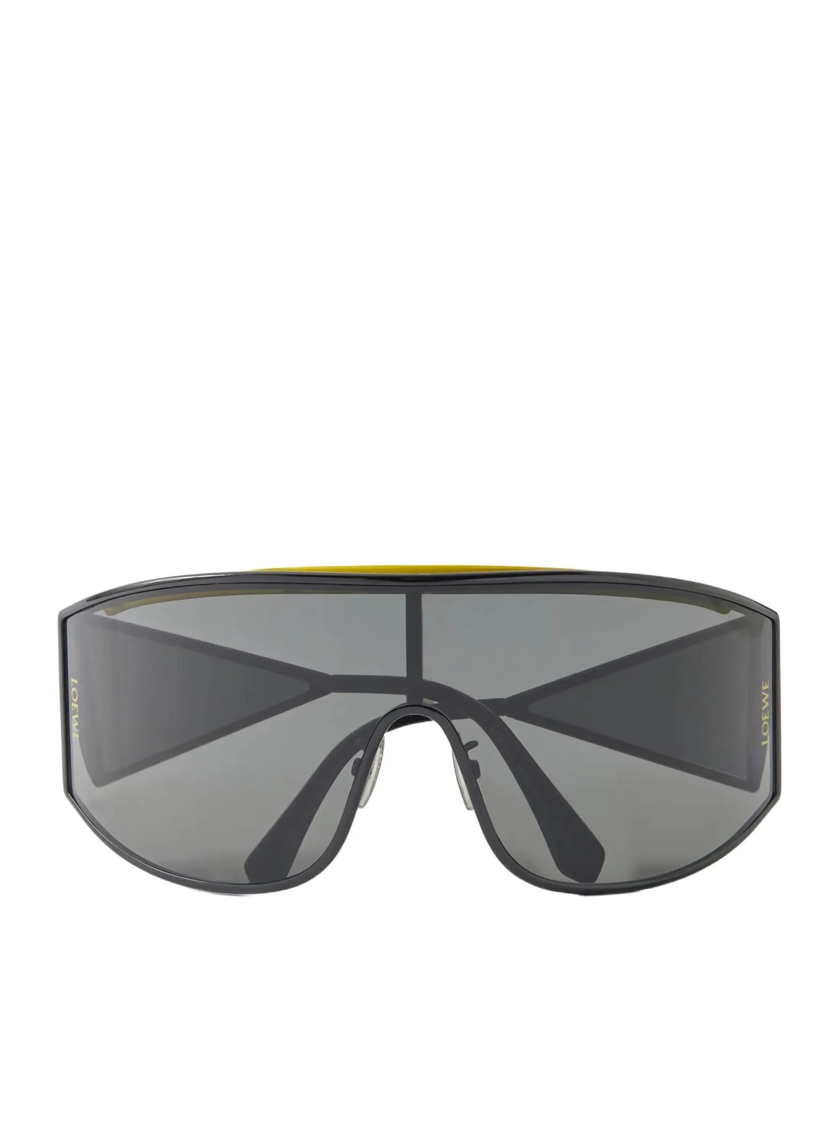 Loewe Speed Shield Aviator-Style Metal Sunglasses - Men