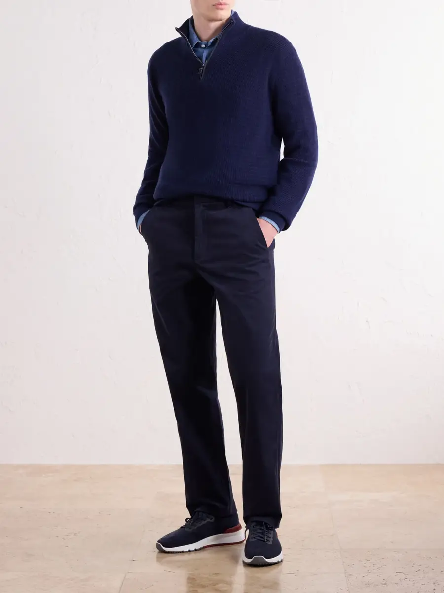 Sease Chino Tech Straight-Leg Cotton-Blend Twill Trousers - Men | Thumbnail 2