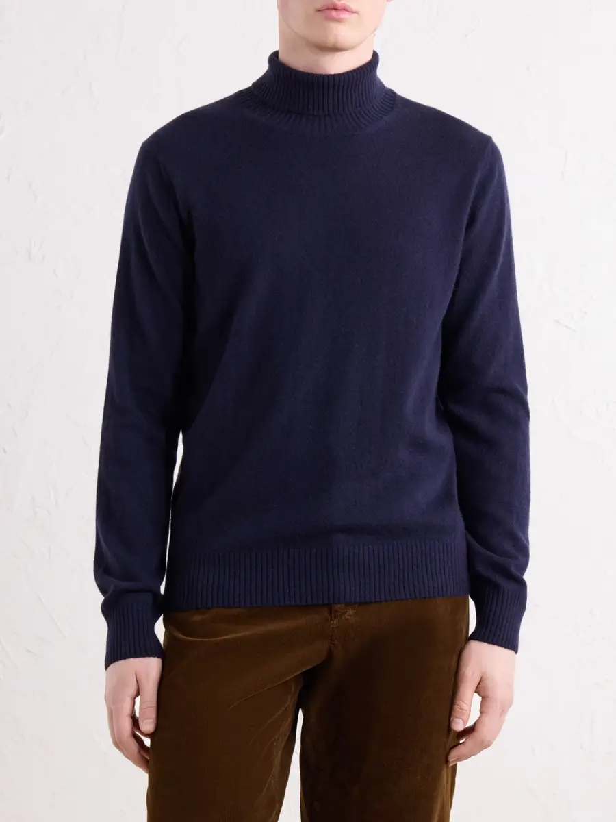 Rubinacci Cashmere Rollneck Sweater - Men | Thumbnail 3 Rubinacci Cashmere Rollneck Sweater - Men | Thumbnail 3