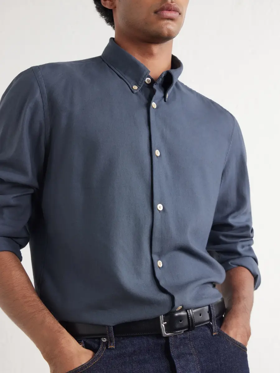 Boglioli Button-Down Collar Twill Shirt - Men | Thumbnail 5