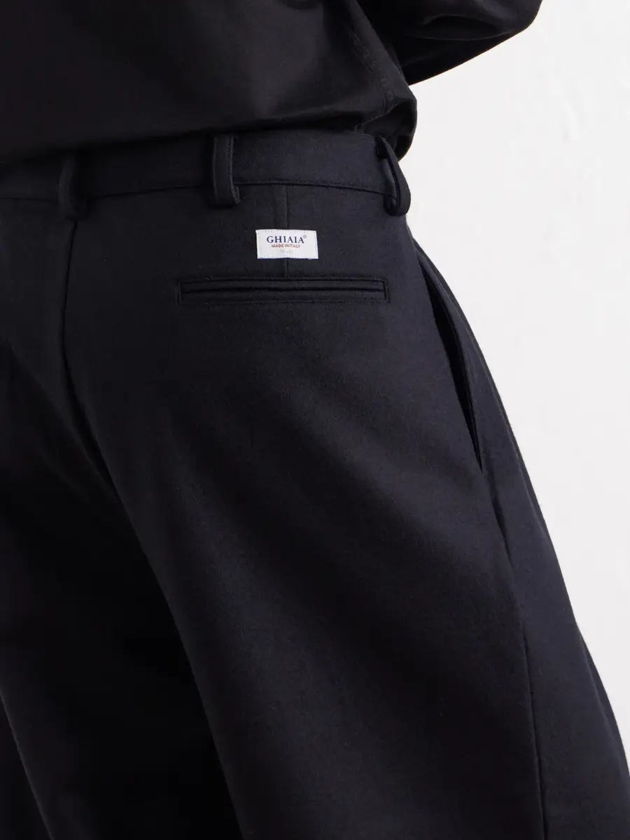 Ghiaia Cashmere Straight-Leg Pleated Wool-Flannel Trousers - Men | Thumbnail 5 Ghiaia Cashmere Straight-Leg Pleated Wool-Flannel Trousers - Men | Thumbnail 5