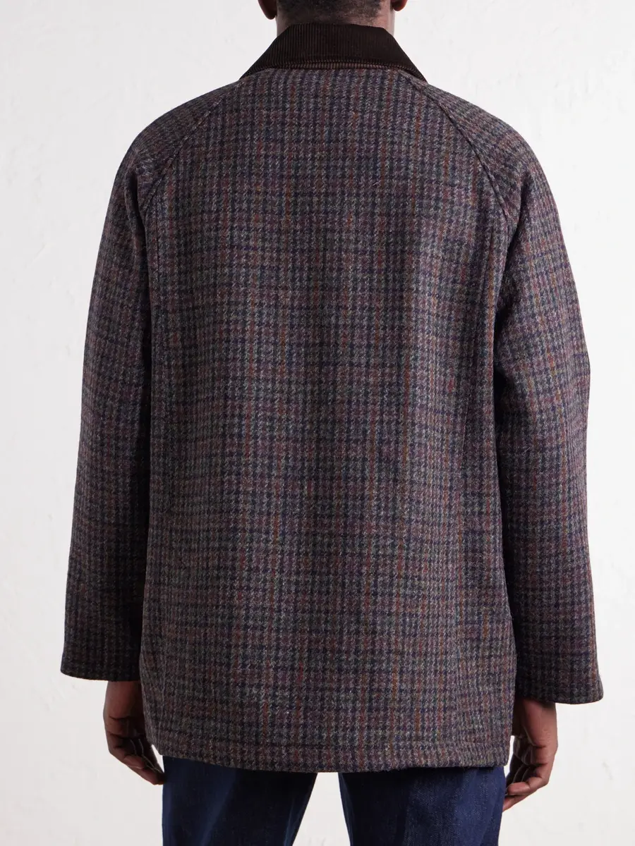 De Bonne Facture Checked Corduroy-Trimmed Wool-Tweed Jacket - Men | Thumbnail 4 De Bonne Facture Checked Corduroy-Trimmed Wool-Tweed Jacket - Men | Thumbnail 4