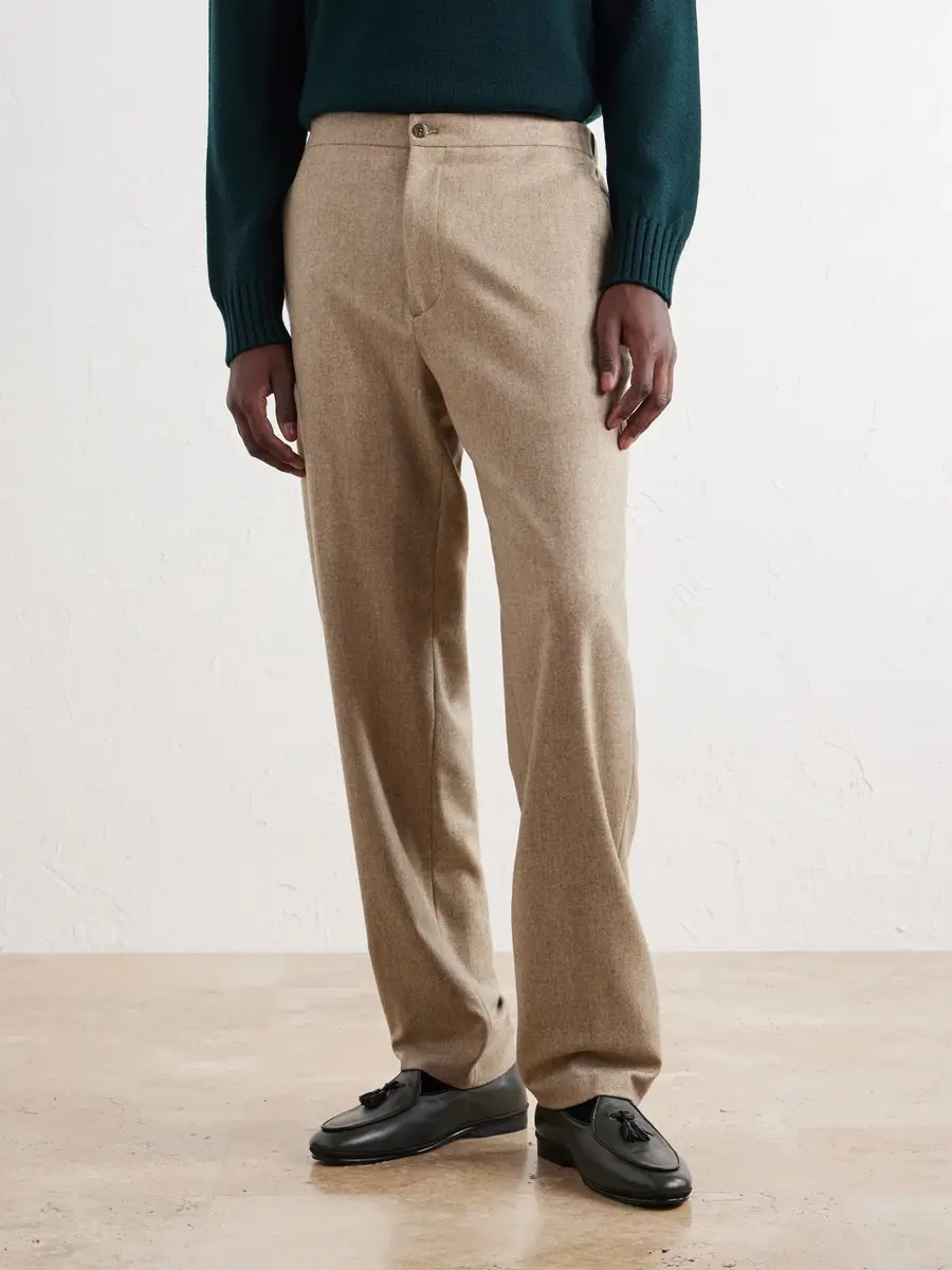 Boglioli Straight-Leg Virgin Wool-Flannel Suit Trousers - Men | Thumbnail 3 Boglioli Straight-Leg Virgin Wool-Flannel Suit Trousers - Men | Thumbnail 3