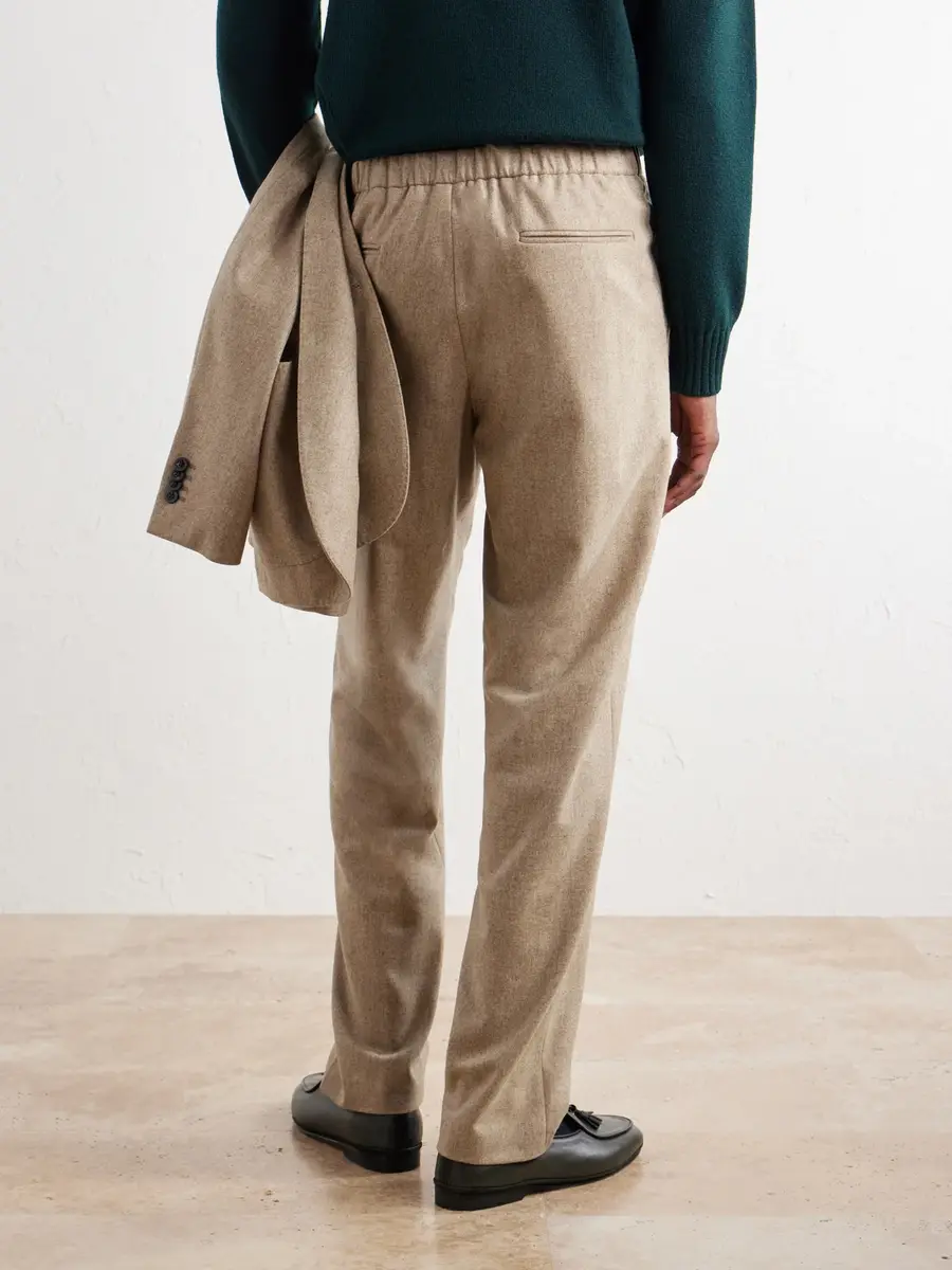 Boglioli Straight-Leg Virgin Wool-Flannel Suit Trousers - Men | Thumbnail 4 Boglioli Straight-Leg Virgin Wool-Flannel Suit Trousers - Men | Thumbnail 4