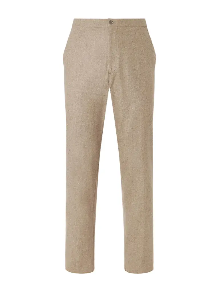 Boglioli Straight-Leg Virgin Wool-Flannel Suit Trousers - Men