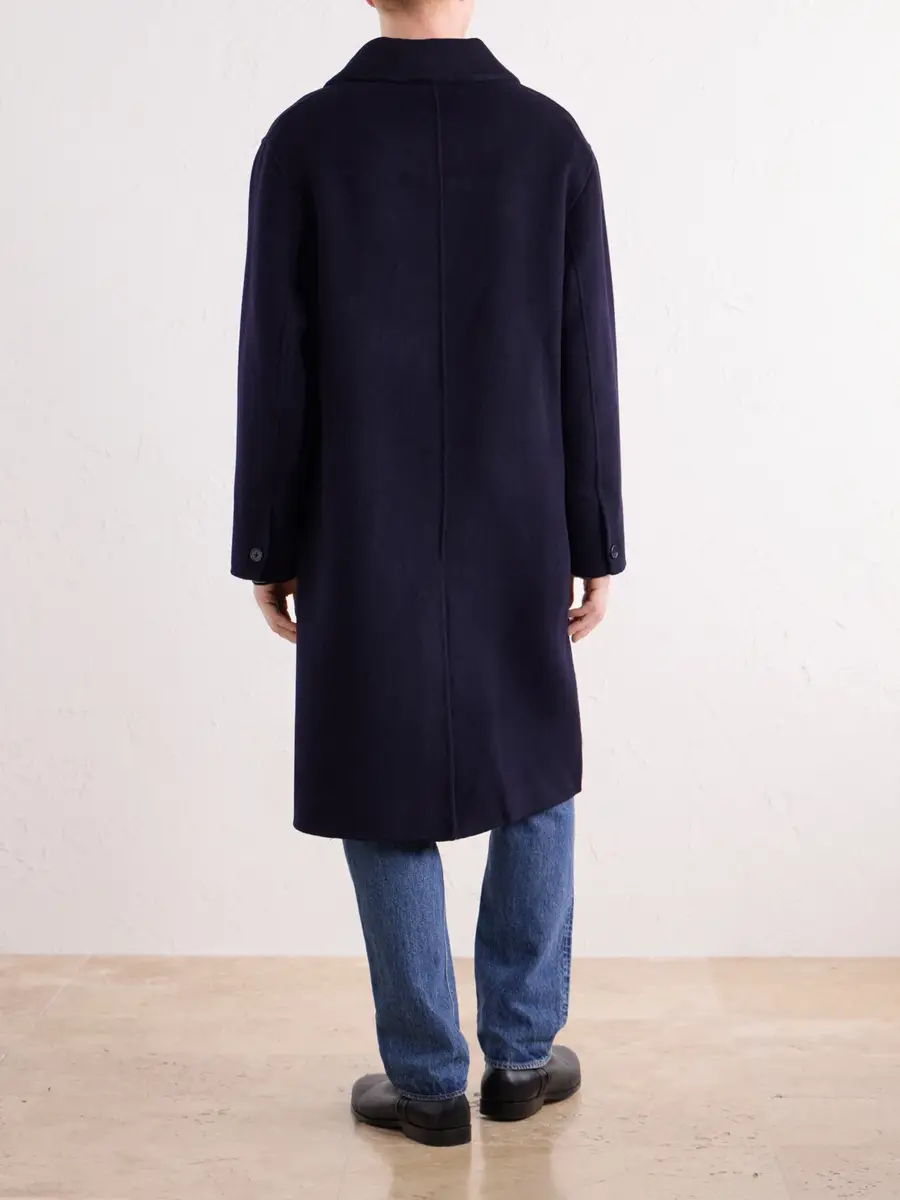OFFICINE GÉNÉRALE Braxton Suede-Trimmed Wool Coat - Men | Thumbnail 4 OFFICINE GÉNÉRALE Braxton Suede-Trimmed Wool Coat - Men | Thumbnail 4