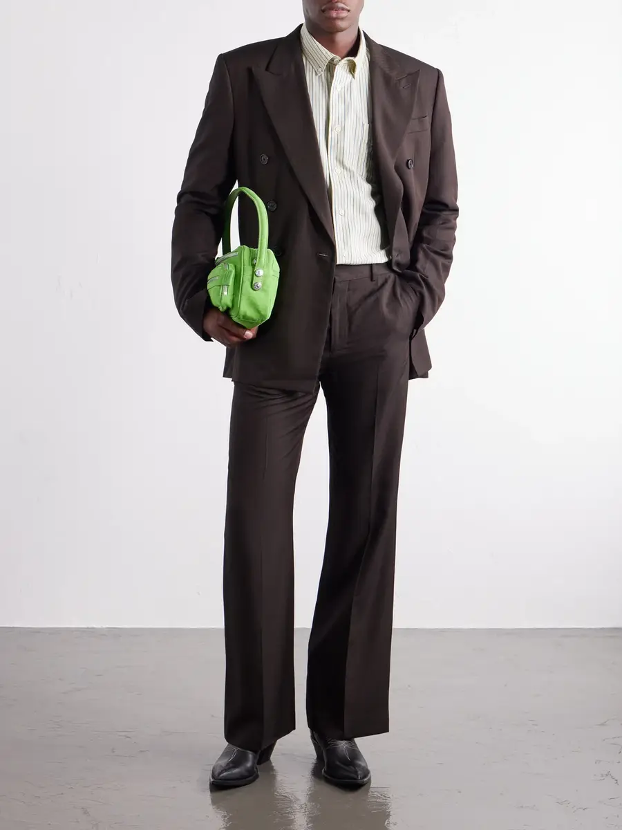 Acne Studios Straight-Leg Herringbone Trousers - Men | Thumbnail 2 Acne Studios Straight-Leg Herringbone Trousers - Men | Thumbnail 2