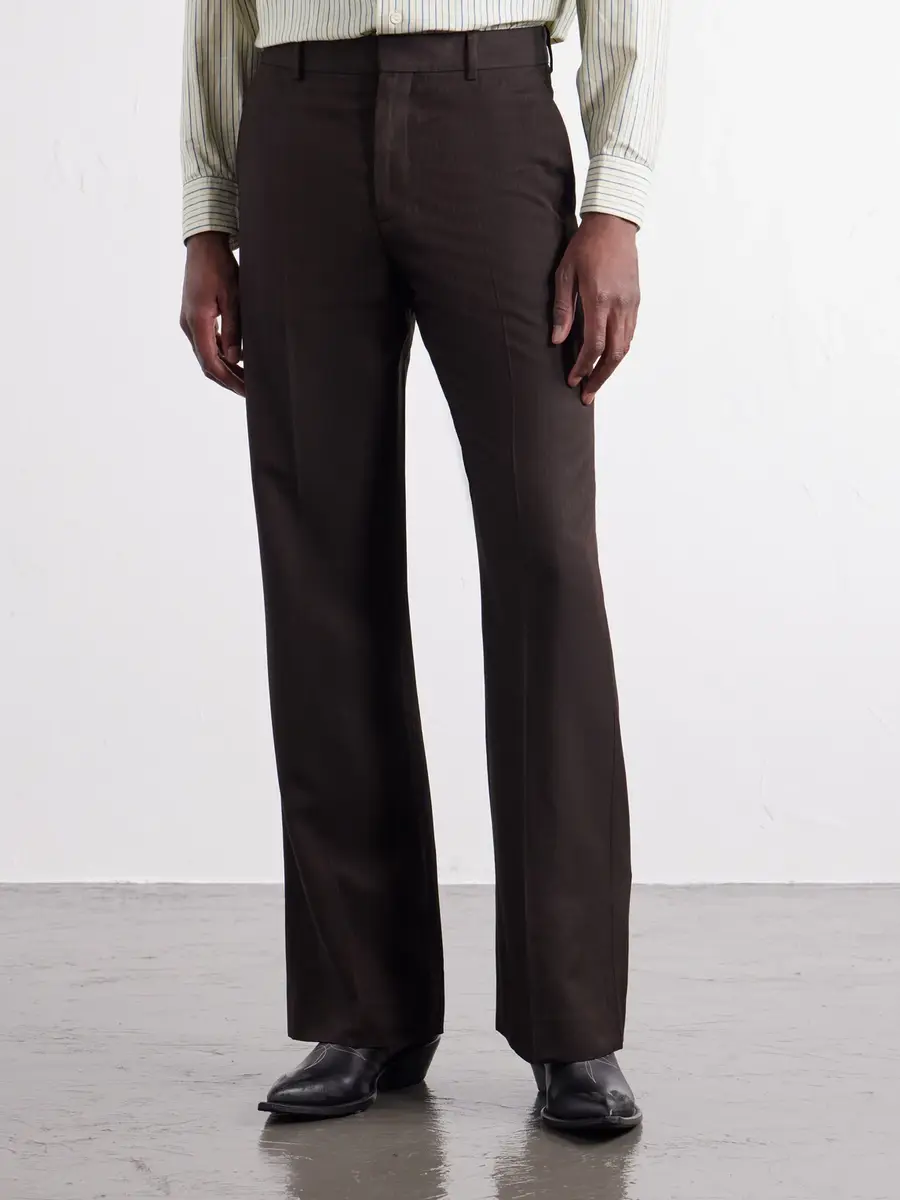 Acne Studios Straight-Leg Herringbone Trousers - Men | Thumbnail 3 Acne Studios Straight-Leg Herringbone Trousers - Men | Thumbnail 3
