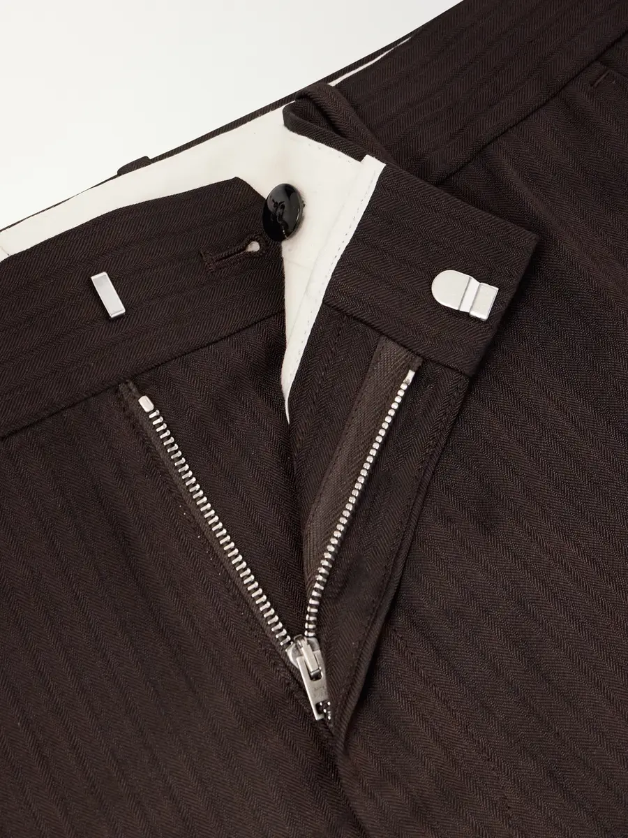 Acne Studios Straight-Leg Herringbone Trousers - Men | Thumbnail 6 Acne Studios Straight-Leg Herringbone Trousers - Men | Thumbnail 6