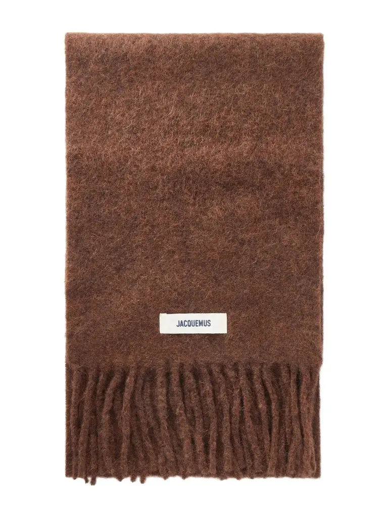 Jacquemus Logo-Appliquéd Fringed Woven Scarf - Men
