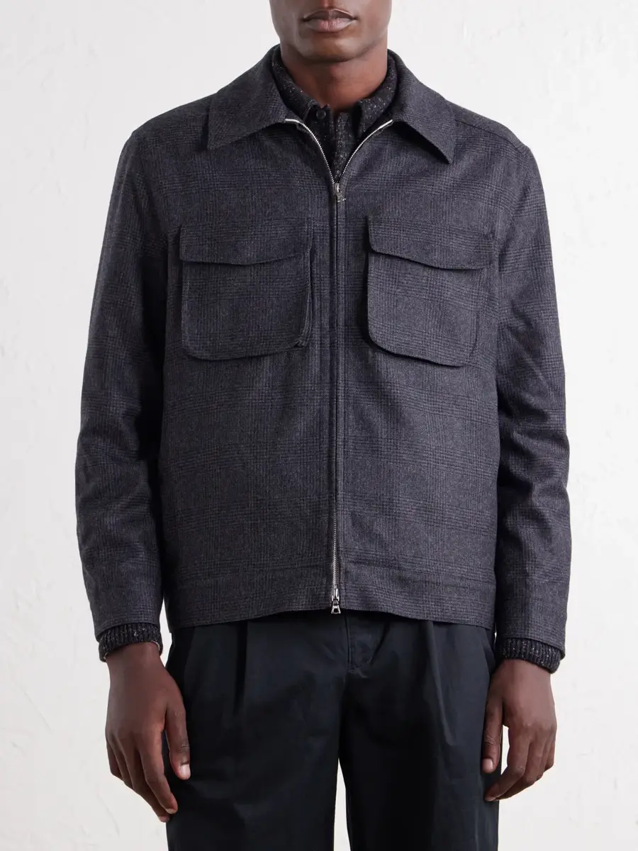 De Bonne Facture Student Prince of Wales Wool-Flannel Jacket - Men | Thumbnail 3 De Bonne Facture Student Prince of Wales Wool-Flannel Jacket - Men | Thumbnail 3