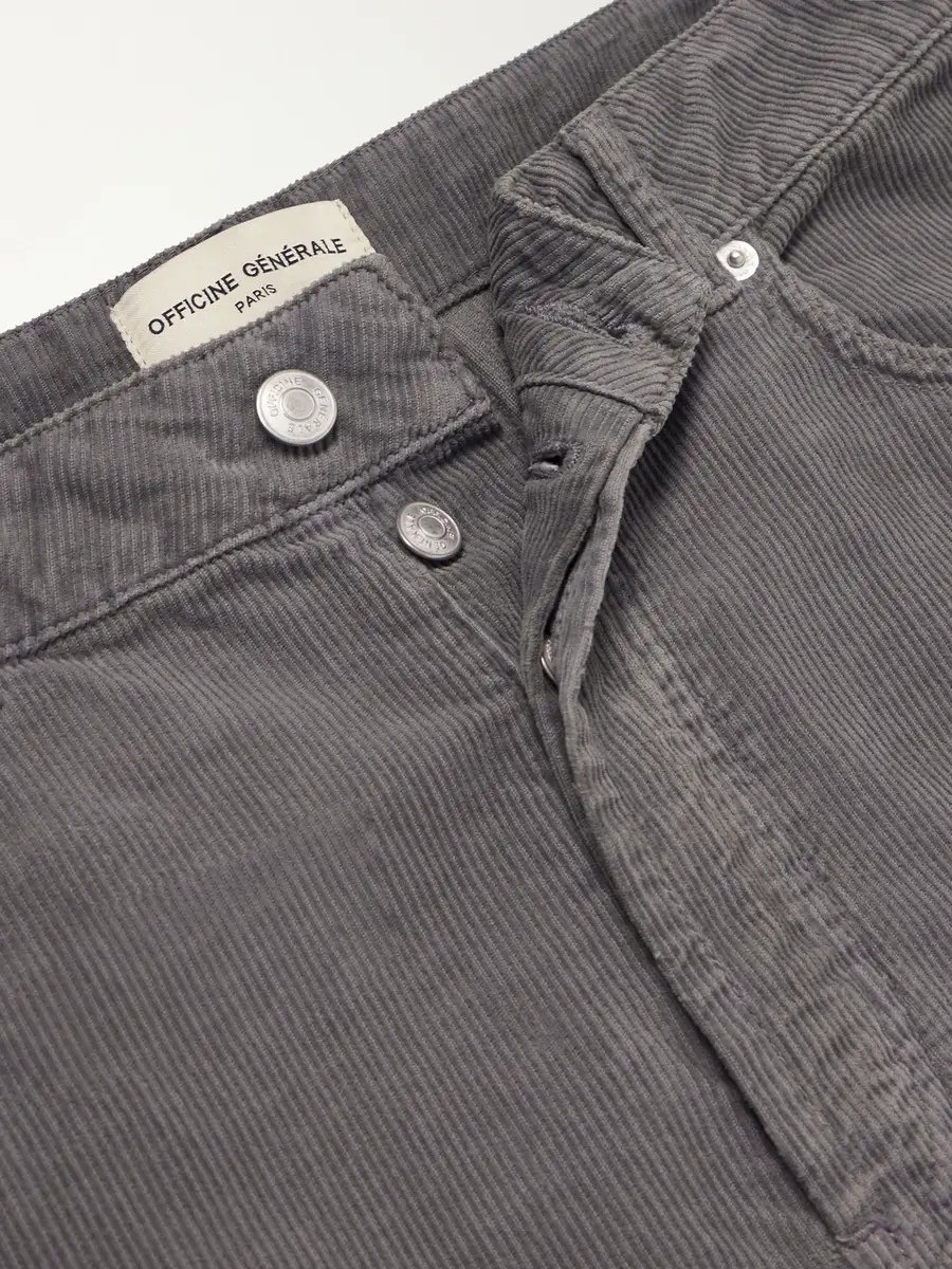 OFFICINE GÉNÉRALE Straight-Leg Cotton-Corduroy Trousers - Men | Thumbnail 6 OFFICINE GÉNÉRALE Straight-Leg Cotton-Corduroy Trousers - Men | Thumbnail 6