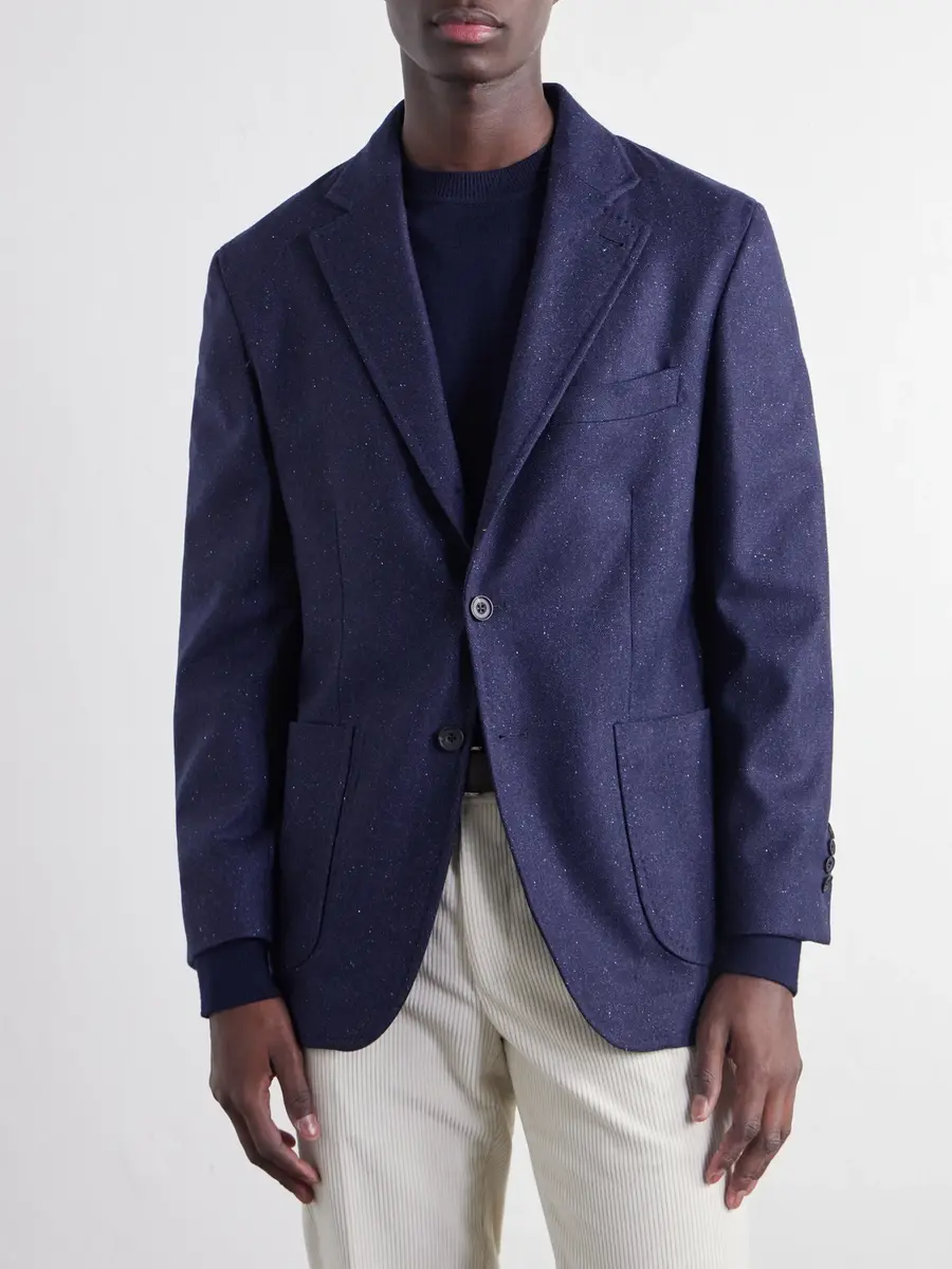 Rubinacci Darted Flecked Wool-Herringbone Suit Jacket - Men | Thumbnail 3 Rubinacci Darted Flecked Wool-Herringbone Suit Jacket - Men | Thumbnail 3