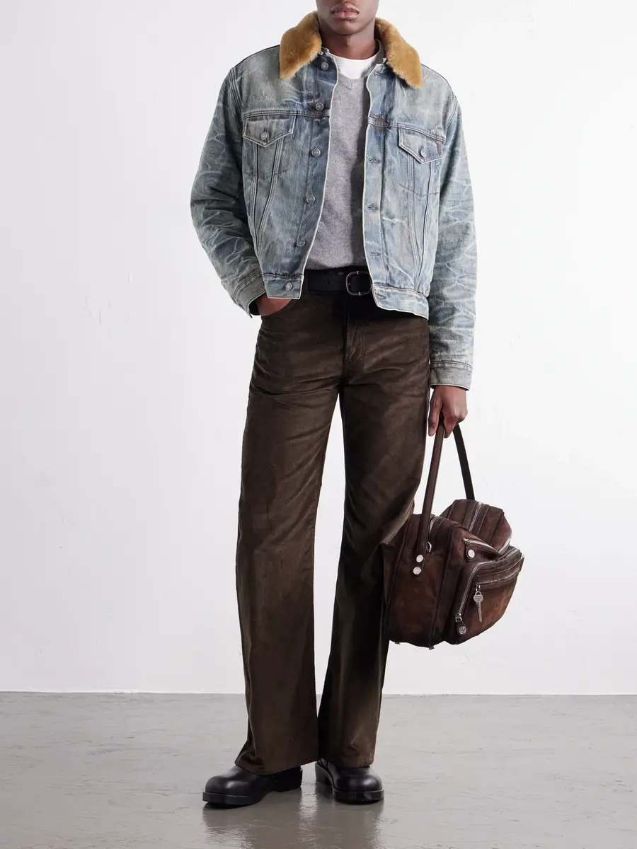 Acne Studios Straight-Leg Cotton-Corduroy Trousers - Men | Thumbnail 2