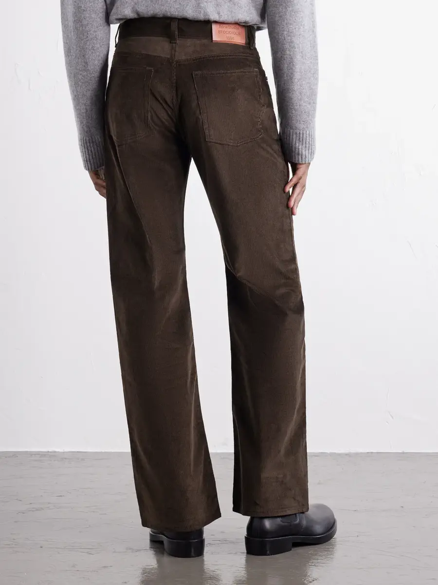 Acne Studios Straight-Leg Cotton-Corduroy Trousers - Men | Thumbnail 4