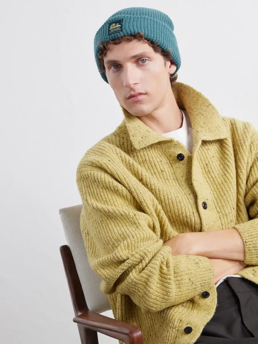 Aimé Leon Dore Logo-Appliquéd Waffle-Knit Beanie - Men | Thumbnail 2 Aimé Leon Dore Logo-Appliquéd Waffle-Knit Beanie - Men | Thumbnail 2