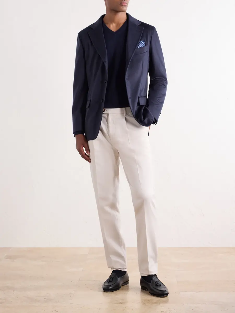 Rubinacci Darted Cashmere Woven Suit Jacket - Men | Thumbnail 2