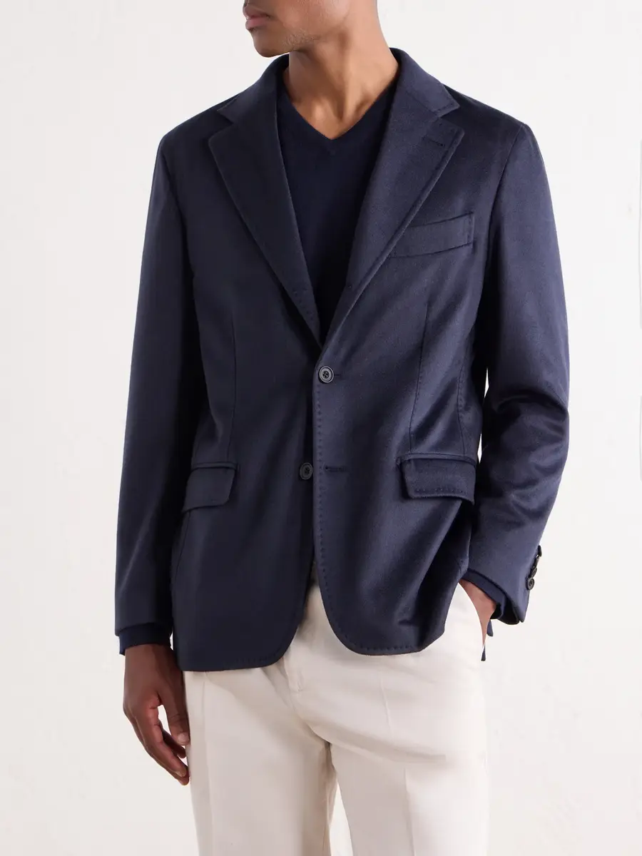 Rubinacci Darted Cashmere Woven Suit Jacket - Men | Thumbnail 3