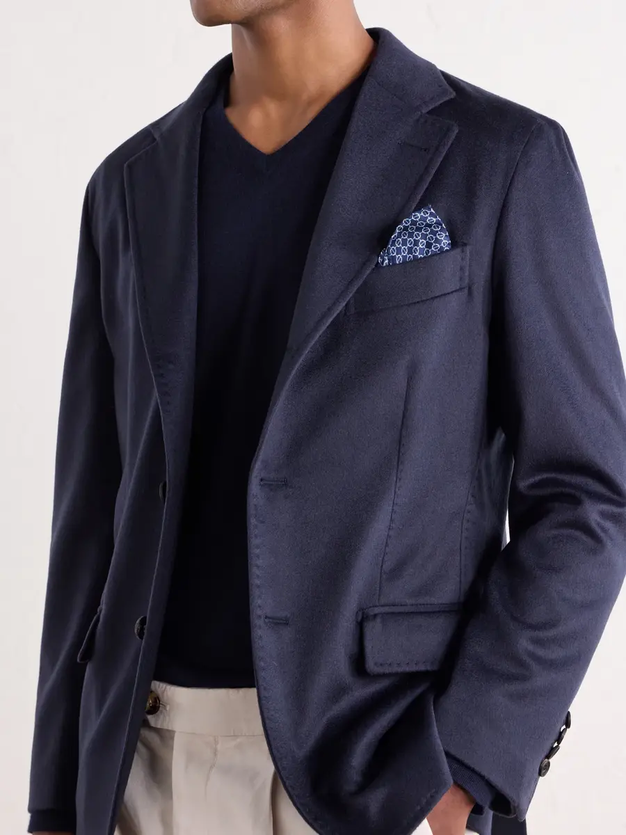 Rubinacci Darted Cashmere Woven Suit Jacket - Men | Thumbnail 5