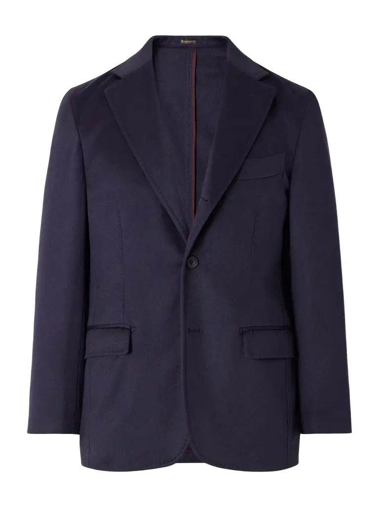 Darted Cashmere Woven Suit Jacket - Men Darted Cashmere Woven Suit Jacket - Men