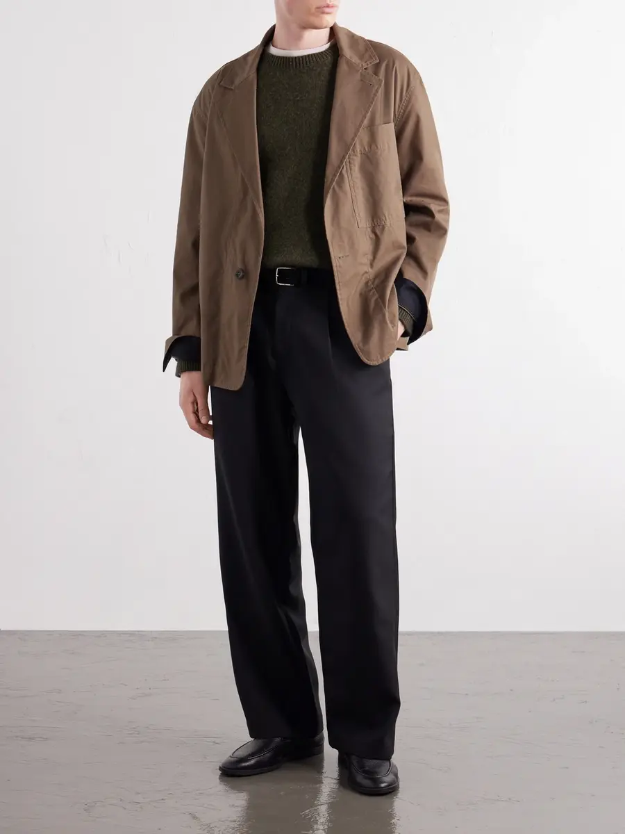 MR P. Wide-Leg Pleated Wool-Fresco Trousers - Men | Thumbnail 2 MR P. Wide-Leg Pleated Wool-Fresco Trousers - Men | Thumbnail 2