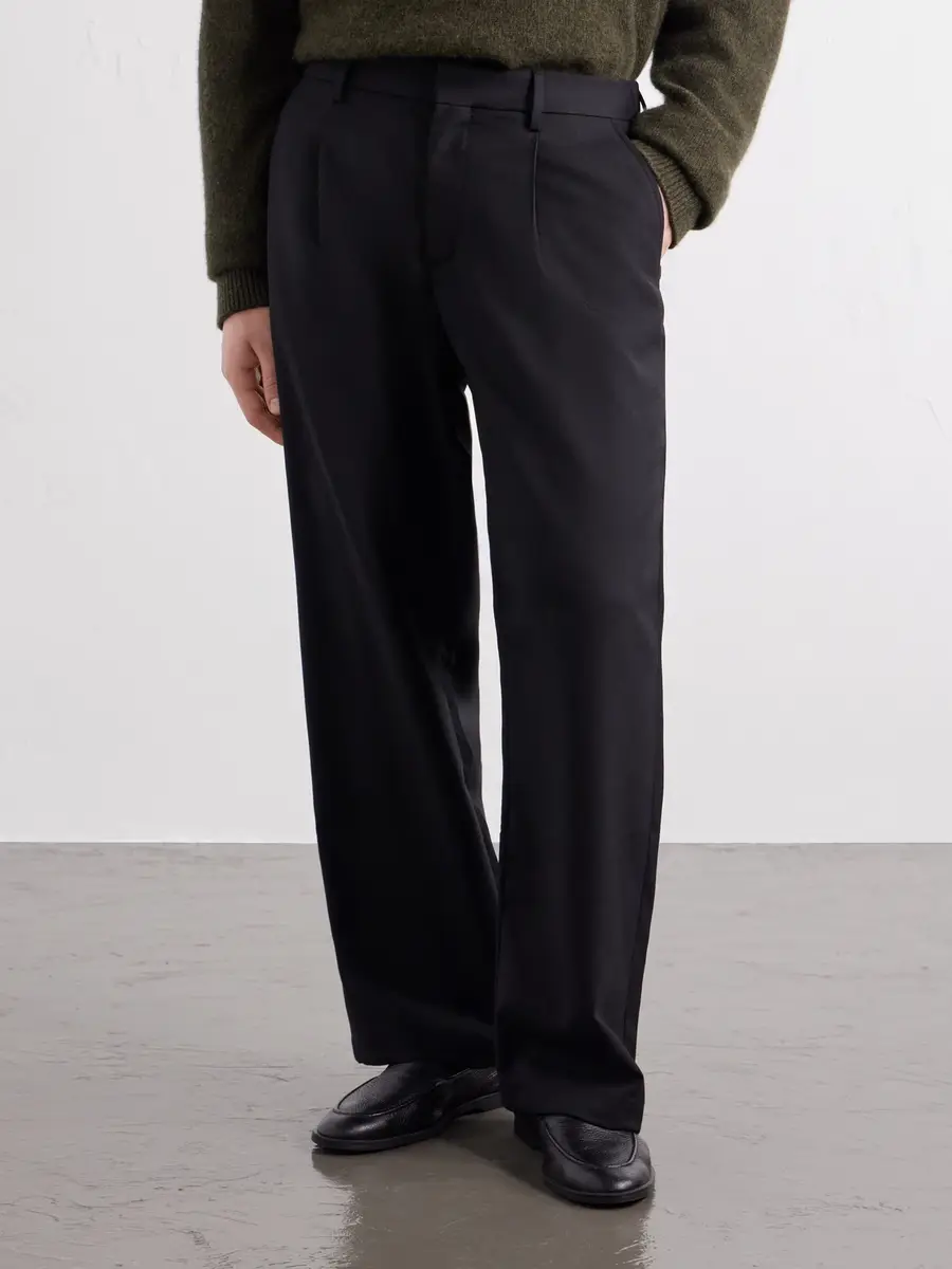 MR P. Wide-Leg Pleated Wool-Fresco Trousers - Men | Thumbnail 3 MR P. Wide-Leg Pleated Wool-Fresco Trousers - Men | Thumbnail 3