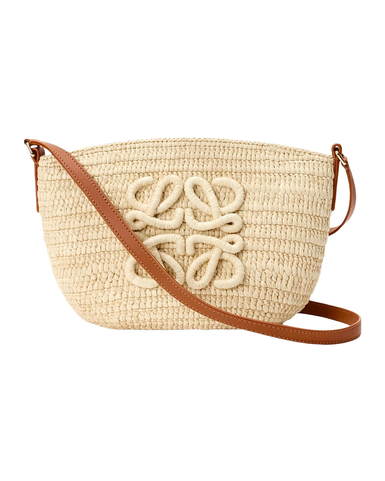 x Paula's Ibiza Eclipse Shoulder Bag in Raffia