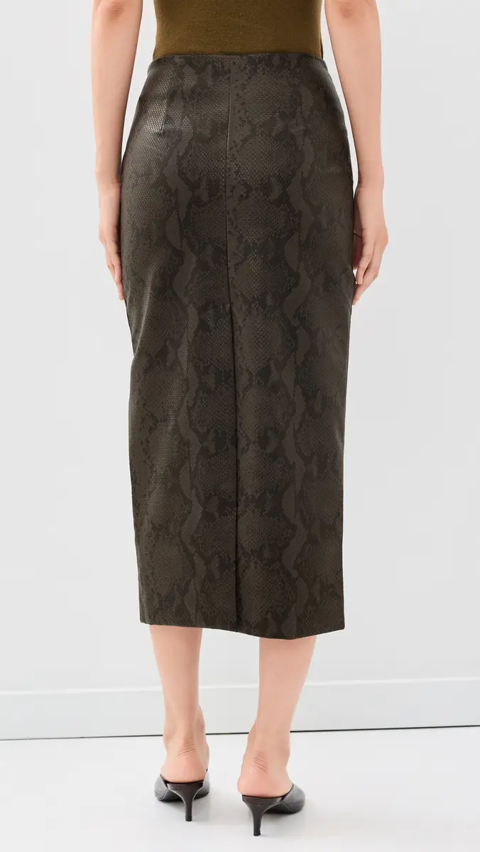 Line & Dot Bex Faux Leather Midi Skirt | Thumbnail 3 Line & Dot Bex Faux Leather Midi Skirt | Thumbnail 3