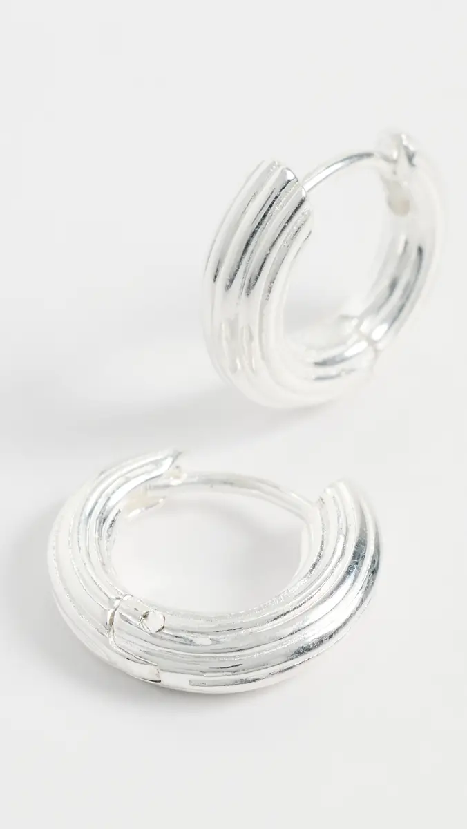 Dévé Mini Non-Conformist Hoop Earrings | Thumbnail 4 Dévé Mini Non-Conformist Hoop Earrings | Thumbnail 4