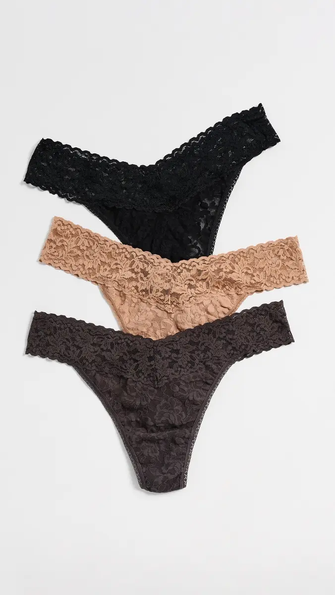 Hanky Panky Original Rise Thong Panties 3-Pack | Thumbnail 2 Hanky Panky Original Rise Thong Panties 3-Pack | Thumbnail 2