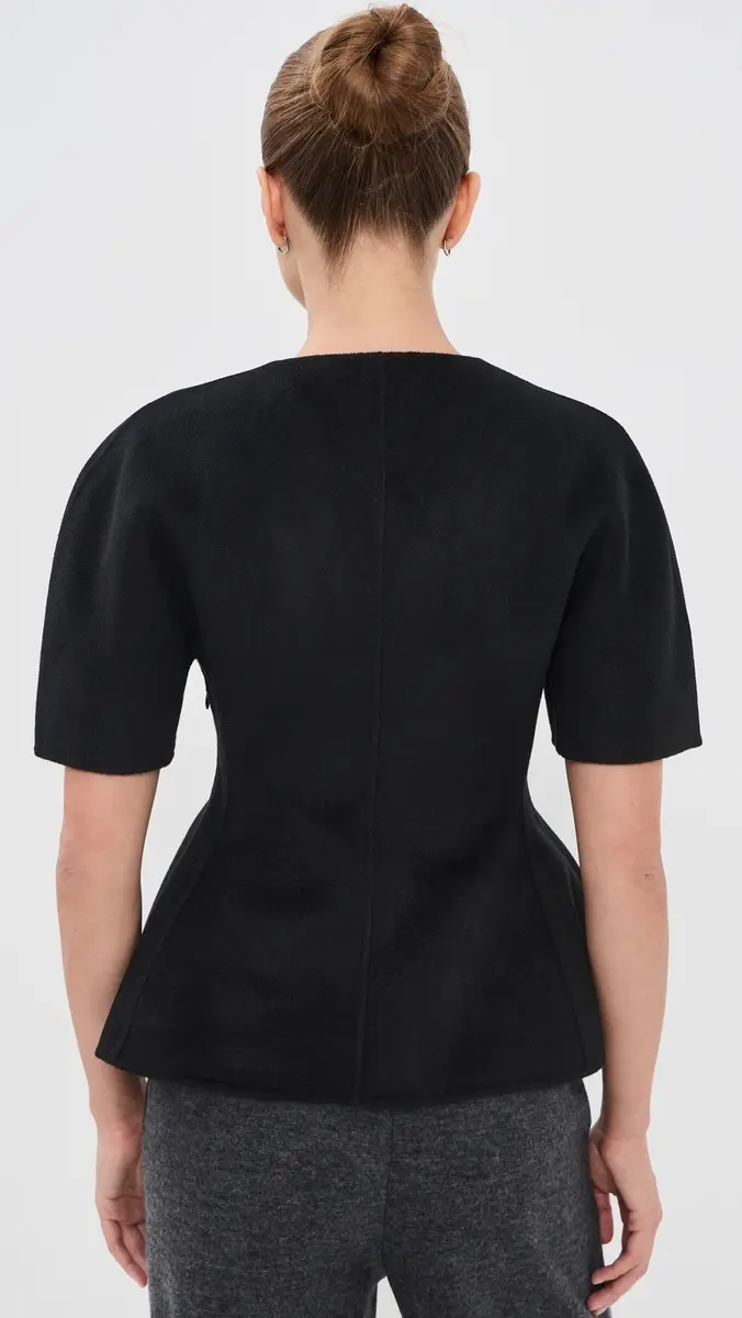 Lisa Yang Double V Neck Top | Thumbnail 3 Lisa Yang Double V Neck Top | Thumbnail 3