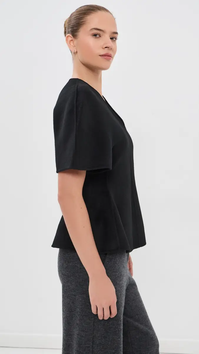 Lisa Yang Double V Neck Top | Thumbnail 4 Lisa Yang Double V Neck Top | Thumbnail 4